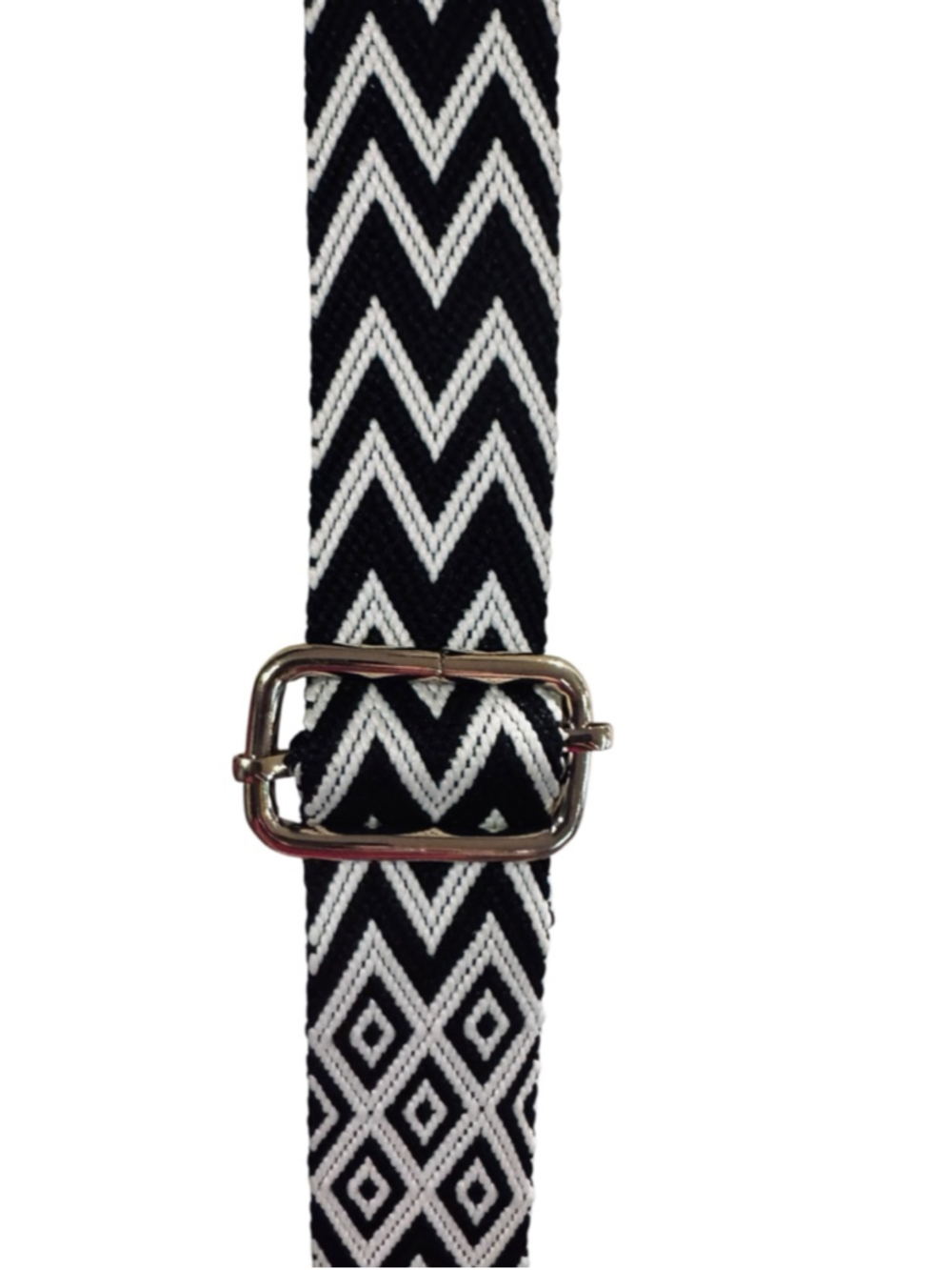 Women's Unbranded Black Crossbody Bag with White Strap, One Size - Picture 6 of 9